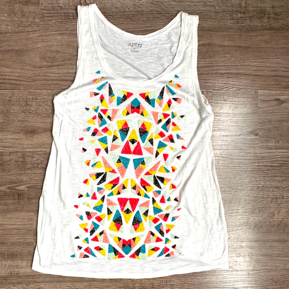 Beaded Apt 9 tank top worn once size M ~*beautiful*~